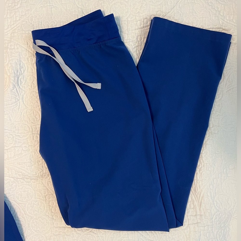 FIGS Winning Blue Livingston Scrub Pants Medium Tall